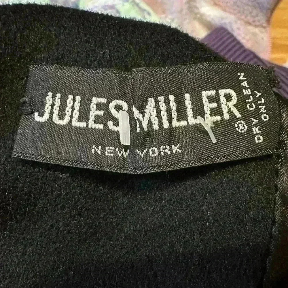 Jules Miller Black Oversize Wool Vintage 1980's Coat, Big Shoulders, S/M. - Picture 3 of 9